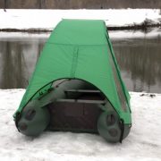 Фото тента-палатки на лодку Аква 2600